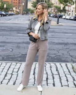 Classic & Cozy Almondine Ribbed Sweater Pants 12 Classic & Cozy Almondine Ribbed Sweater Pants -Active Aura Shop ClassicCozyRibbedSweaterPants Almondine 5