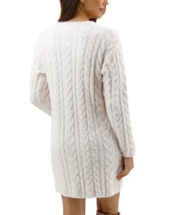 Cloud Cabled Cream Sweater Dress -Active Aura Shop CloudCabledSweaterDress 6