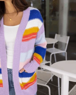 Multi Color Block Cardigan -Active Aura Shop ColorblockChunkyCardigan Multi 10