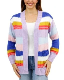 Multi Color Block Cardigan -Active Aura Shop ColorblockChunkyCardigan Multi 2