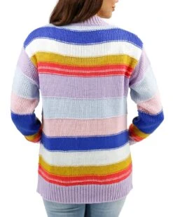 Multi Color Block Cardigan -Active Aura Shop ColorblockChunkyCardigan Multi 4