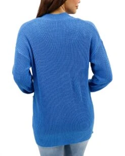 Oversized Comfy Knit Blue Cardigan -Active Aura Shop ComfyKnitCardigan Blue 4 b8b725e5 e55b 41f3 9121 665eeba68c95