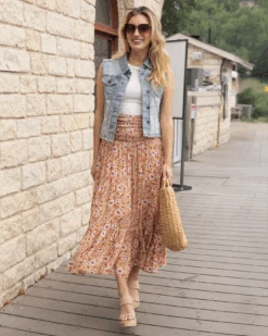 Convertible Golden Floral Dress/Skirt -Active Aura Shop ConvertibleFloralMaxiSkirt GoldenFloral 19 7677876f ea21 40fa 8c72 02e8cbd150bf