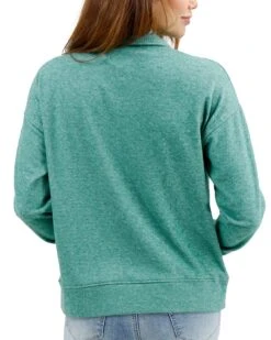 Cool Day Glade Green Quarter Zip Pullover -Active Aura Shop CoolDayQuarterZipPullover GladeGreen 4