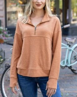 Cool Day Harvest Quarter Zip Pullover