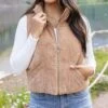Corduroy Camel Puffer Vest - FINAL SALE 2 Corduroy Camel Puffer Vest - FINAL SALE -Active Aura Shop CorduroyPufferVest Camel 12