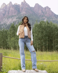 Corduroy Camel Puffer Vest - FINAL SALE -Active Aura Shop CorduroyPufferVest Camel 7