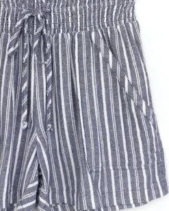 Cotton Classic Blue Striped Shorts -Active Aura Shop CottonStripedShorts ClassicBlue 13