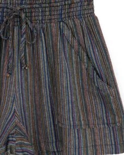 Cotton Multi Striped Shorts -Active Aura Shop CottonStripedShorts Multi 2