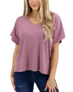 Coziest Dark Lilac Dolman Lounge Top 15 Coziest Dark Lilac Dolman Lounge Top -Active Aura Shop CoziestLoungeDolmanTop DarkLilac 1
