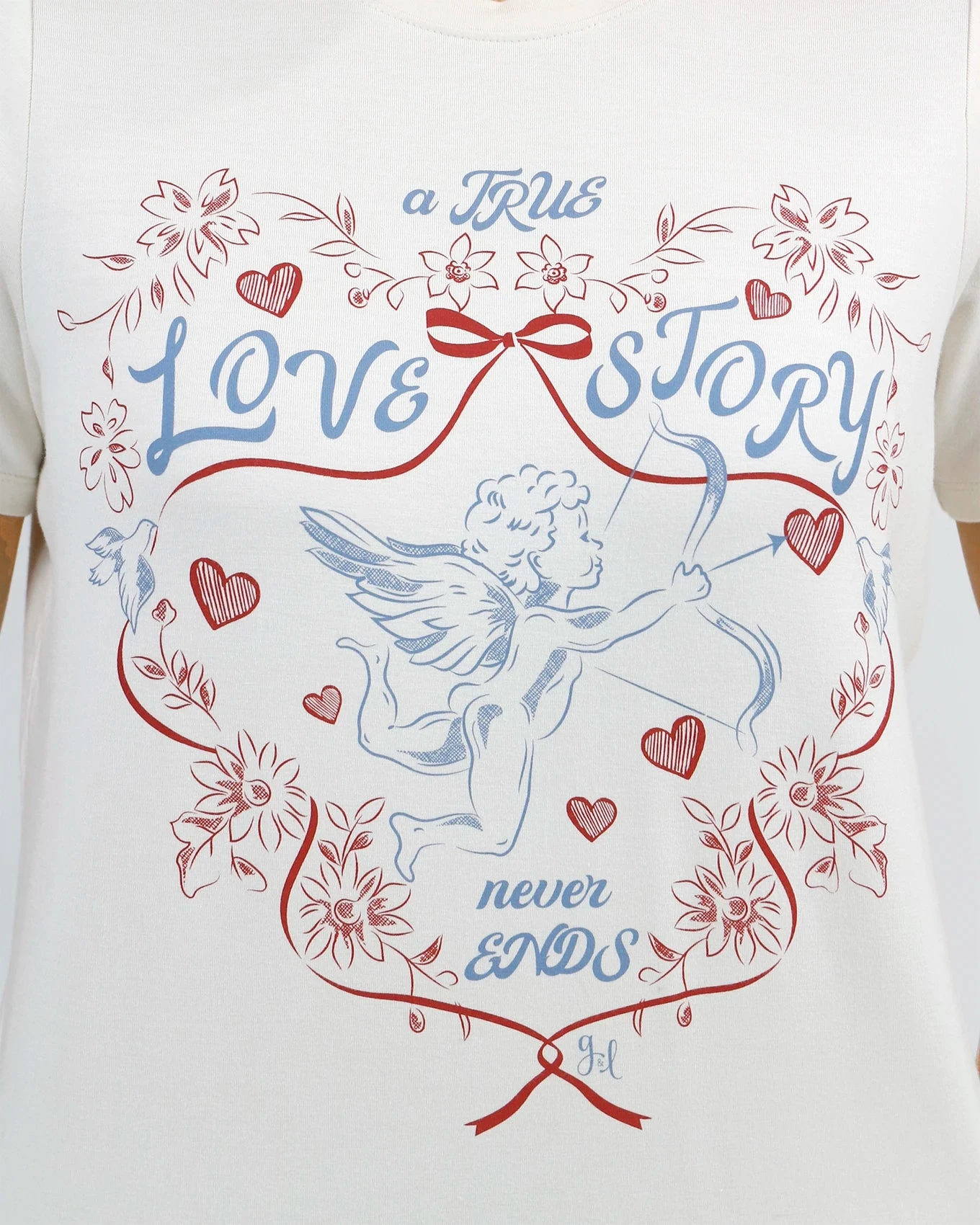 Crew Neck Graphic Tee - True Love 12 Crew Neck Graphic Tee - True Love - Image 10