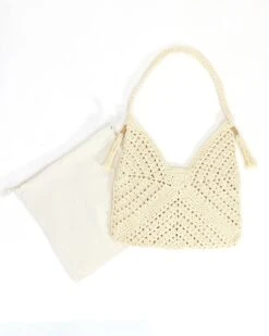 Crochet Bag In Natural -Active Aura Shop CrochetBag 1