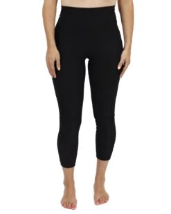 Cropped RePurposed Live-In Leggings In Black -Active Aura Shop CroppedRePurposedLiveInLeggings Black 3