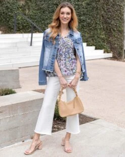 Cropped White Wide Leg Denim - FINAL SALE -Active Aura Shop CroppedWideLegDenim White 16