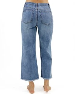 Mel's Fave Cropped Wide Leg Jeans In Mid-Wash 15 Mel's Fave Cropped Wide Leg Jeans In Mid-Wash -Active Aura Shop CroppedWideLegJeans NonDistressed MidWash 2
