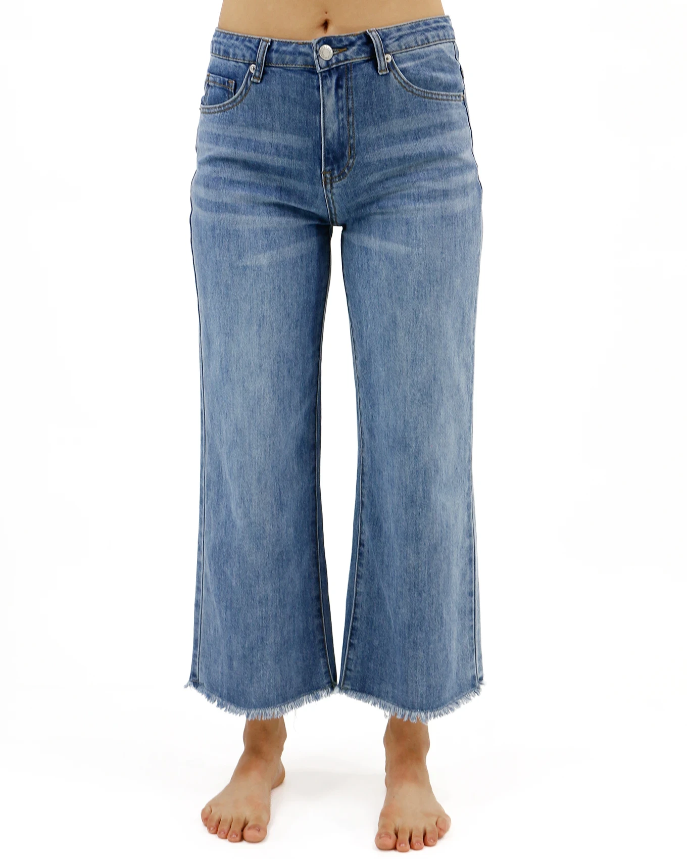 Mel's Fave Cropped Wide Leg Jeans In Mid-Wash 8 Mel's Fave Cropped Wide Leg Jeans In Mid-Wash - Image 6