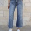 Mel's Fave Cropped Wide Leg Jeans In Mid-Wash 1 Mel's Fave Cropped Wide Leg Jeans In Mid-Wash -Active Aura Shop CroppedWideLegJeans NonDistressed MidWash 7