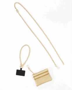 Gold Crossbody Cell Phone Chain W/ Wallet -Active Aura Shop CrossBodyCellPhoneChainWithWallet 10