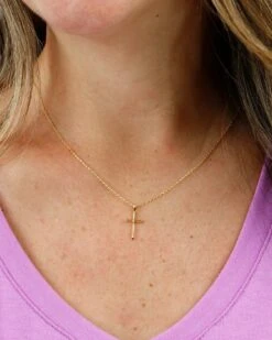 Cross Necklace In Gold