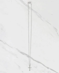 Cross Necklace In Silver -Active Aura Shop CrossNecklace Silver 1