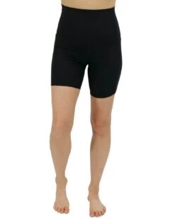 Black 7" Daily Pocket Biker Shorts -Active Aura Shop DailyPocketShorts 7in Black 1