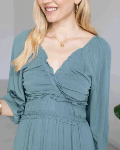 Destination Mineral Blue Maxi Dress -Active Aura Shop DestinationMaxiDress MineralBlue 15