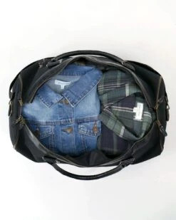 Black Duffle Garment Bag -Active Aura Shop DuffleGarmentBag Black 10copy2