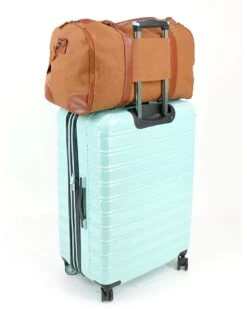 Cognac Duffle Garment Bag -Active Aura Shop DuffleGarmentBag Camel 2copy