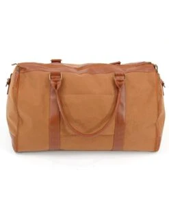 Cognac Duffle Garment Bag -Active Aura Shop DuffleGarmentBag Camel 6copy