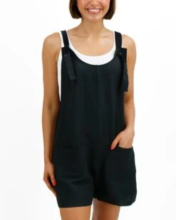 Easy Breezy Black Romper -Active Aura Shop EASYBREEZYROMPER BLACK 3