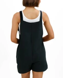 Easy Breezy Black Romper -Active Aura Shop EASYBREEZYROMPER BLACK 4