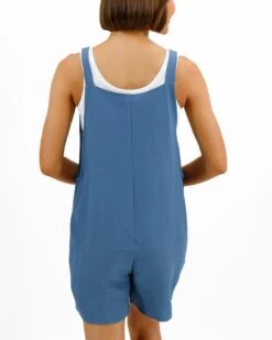 Easy Breezy Dusty Blue Romper -Active Aura Shop EASYBREEZYROMPER DUSTYBLUE 6