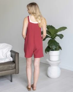 Easy Breezy Hibiscus Romper -Active Aura Shop EASYBREEZYROMPER HIBISCUS 6