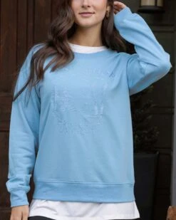 Signature Soft Embroidered Sweatshirt - FINAL SALE