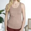Essential Ribbed Nude Fitted Tank Top