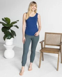 Essential Ribbed Forest Jogger Pants 14 Essential Ribbed Forest Jogger Pants -Active Aura Shop EssentialRibbed JoggerPants Forest 23 1