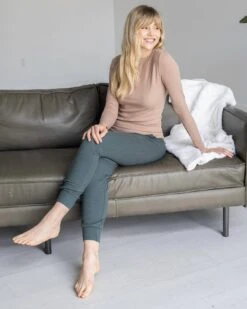 Essential Ribbed Nude Long Sleeve Tee -Active Aura Shop EssentialRibbed LongSleeveTee Nude 13 a32c9908 53be 4018 bfb2 b3134584d490