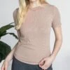 Essential Ribbed Nude Short Sleeve Fitted Tee 1 Essential Ribbed Nude Short Sleeve Fitted Tee -Active Aura Shop EssentialRibbed ShortSleeveFittedTee Nude 2 863c23be d3ec 4b43 8d05 9817a3e6a460