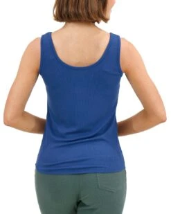 Essential Ribbed Classic Blue Fitted Tank Top -Active Aura Shop EssentialRibbedFitteTankTop Stock ClassicBlue 2 4bee5149 c8c3 49af b76c 4689316c8ab7