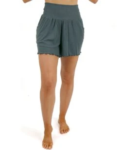 Essential Ribbed Forest Lounge Sleep Shorts -Active Aura Shop EssentialRibbedLoungeSleepShorts Forest 3 8d2d34b0 018e 4c27 accf d23ff2b06f93