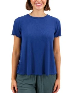 Essential Ribbed Classic Blue Relaxed Fit Tee -Active Aura Shop EssentialRibbedRelaxedFitTee ClassicBlue 1 a828b85c 73e1 462e b516 7f3296212629