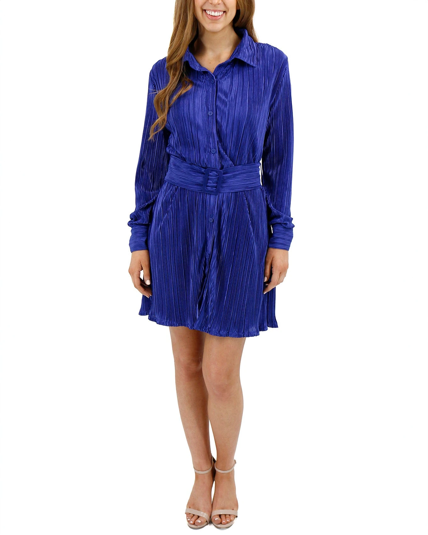 Eve Belted Royal Plisse Dress 11 Eve Belted Royal Plisse Dress - Image 9