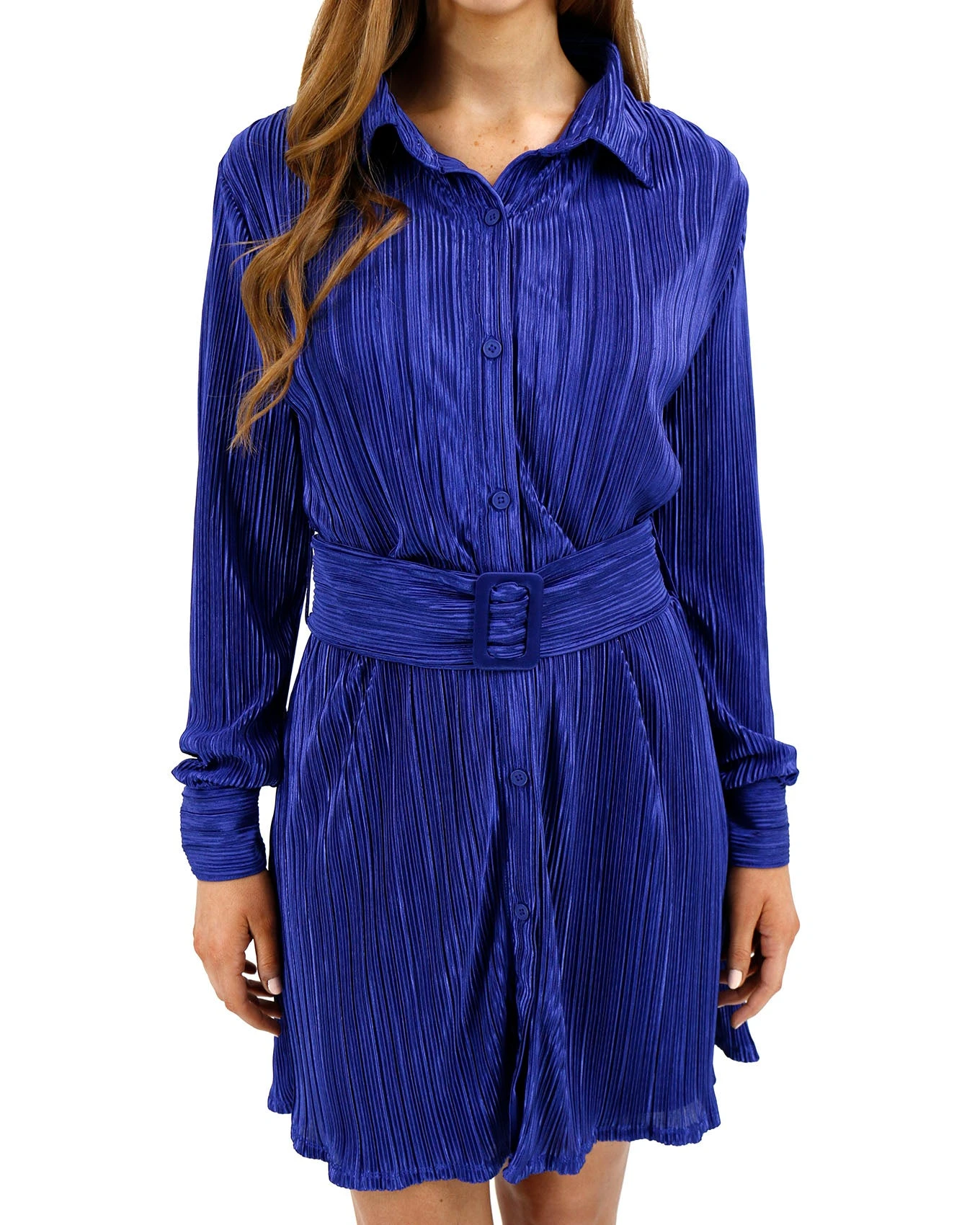 Eve Belted Royal Plisse Dress 10 Eve Belted Royal Plisse Dress - Image 8