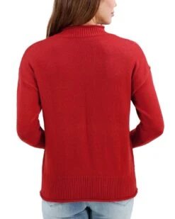 Everyday Autumn Red Mock Neck Sweater -Active Aura Shop EverydayCrewneckSweater Ember 2 d568a0fa 35b0 41cb 9035 f5f566fd5cc6