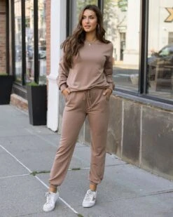 Signature Soft Toffee Sweatpants - FINAL SALE 12 Signature Soft Toffee Sweatpants - FINAL SALE -Active Aura Shop EverydaySoftSweatpants Toffee 5