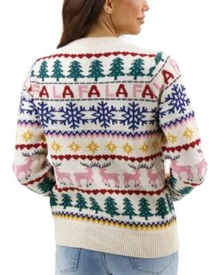 Fa La La Christmas Intarsia Sweater 17 Fa La La Christmas Intarsia Sweater -Active Aura Shop FALALAIntarsiaSweater 7
