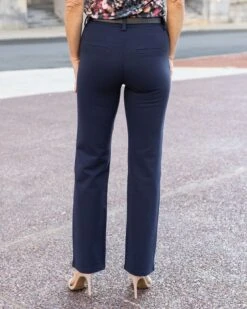 Fab Fit Navy Work Pant - Straight Leg - FINAL SALE -Active Aura Shop FabFitWorkPant StraightLeg Navy 6