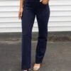 Fab Fit Navy Work Pant - Straight Leg - FINAL SALE -Active Aura Shop FabFitWorkPant StraightLeg Navy 7
