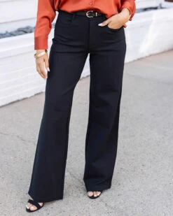 Fab-Fit Black Work Pant - Wide Leg - FINAL SALE