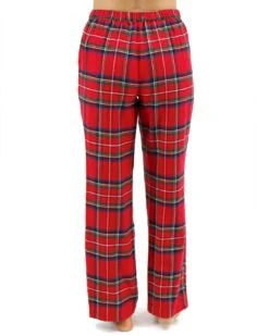 Flannel Christmas Red Plaid Pajama Pants -Active Aura Shop FlannelChristmasPajamas RedPlaid 6